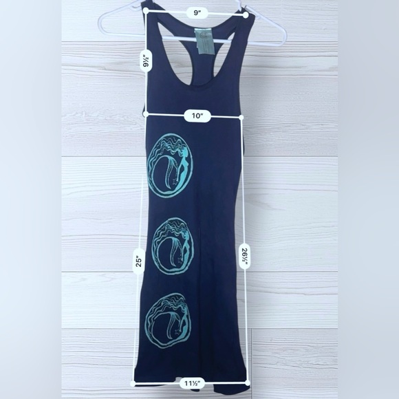 WINGS HAWAII Handmade Hawaiian Womens Tropical Mermaid Mini Dress - Picture 6 of 8